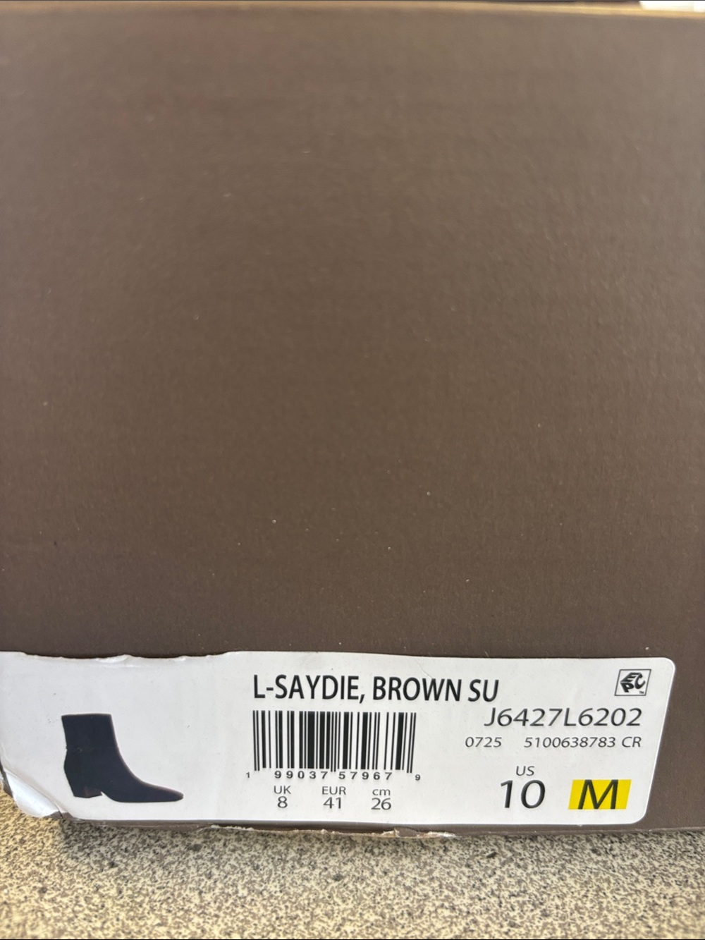 Franco Sarto Dark Brown Suede Ankle Booties with Side Zip - Picture 3 of 8